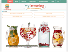 Tablet Screenshot of mydetoxing.com